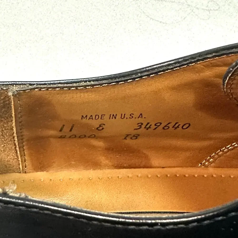 VGUC Rancourt & Co x Cole Haan Cap Toe Derby Black Calf Maine USA 11 Wide E